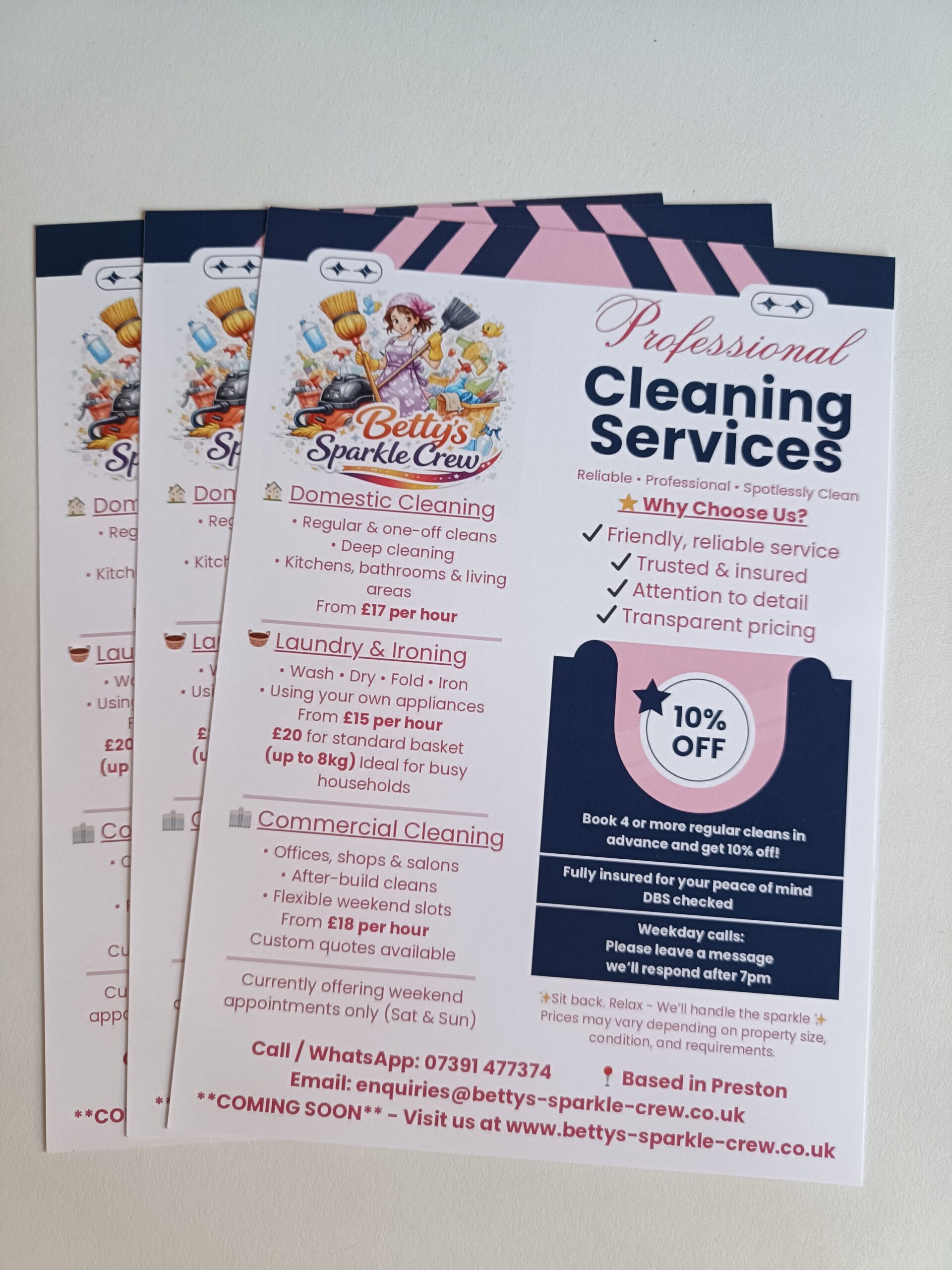 Bettys Sparkle Crew Flyer