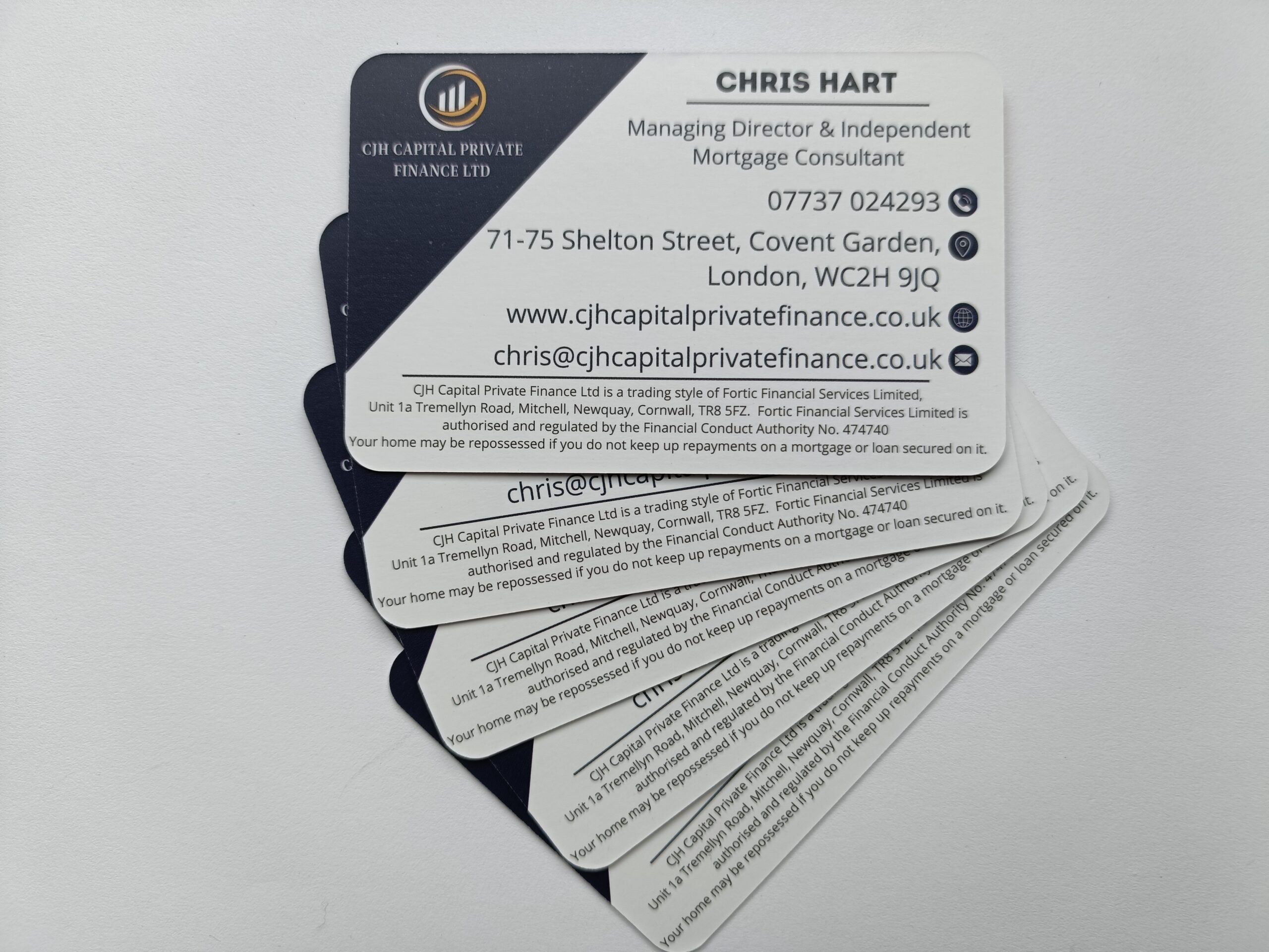 CJH Capital Business cards Front