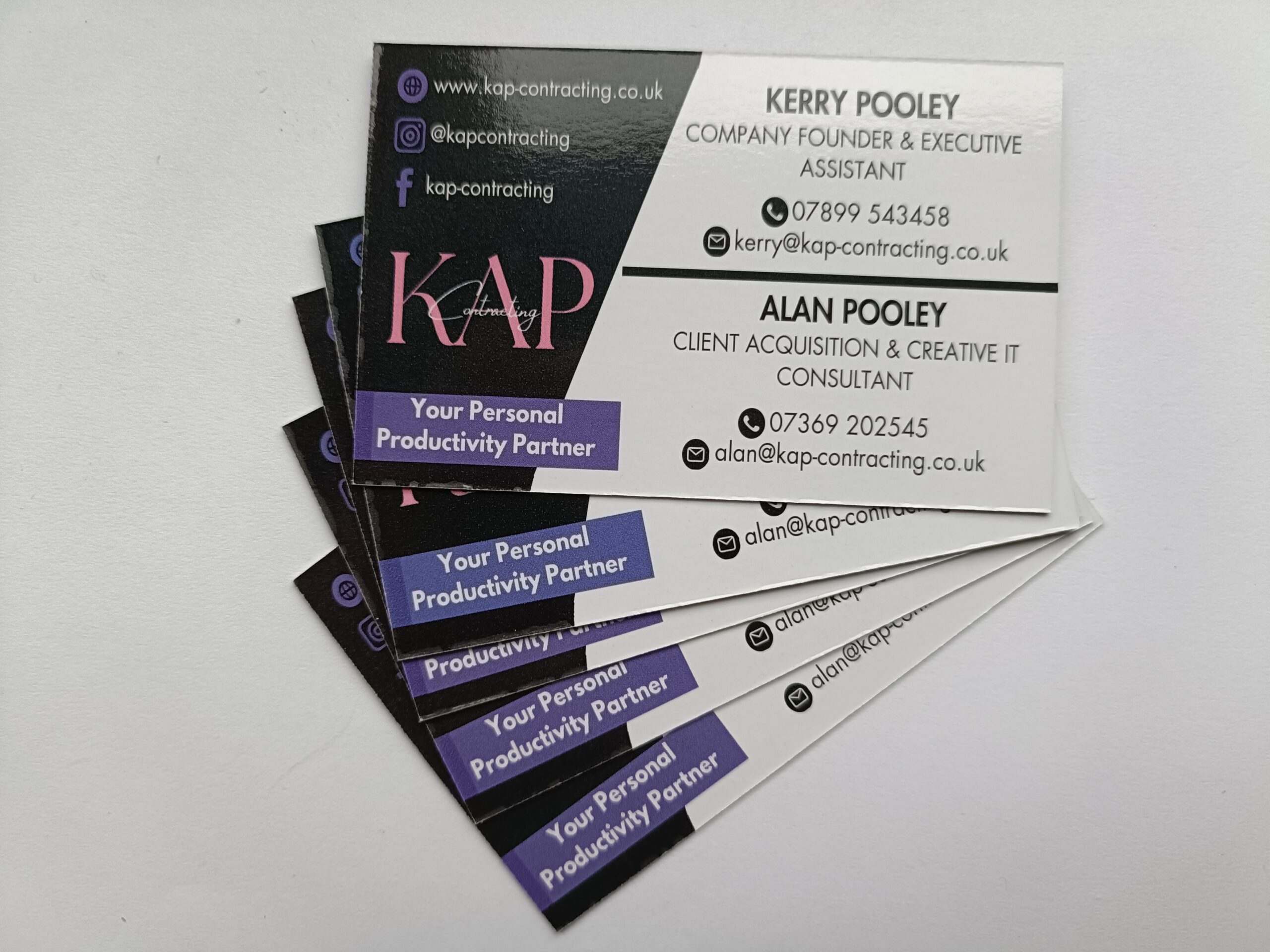 KAP Contracting Business Card Front
