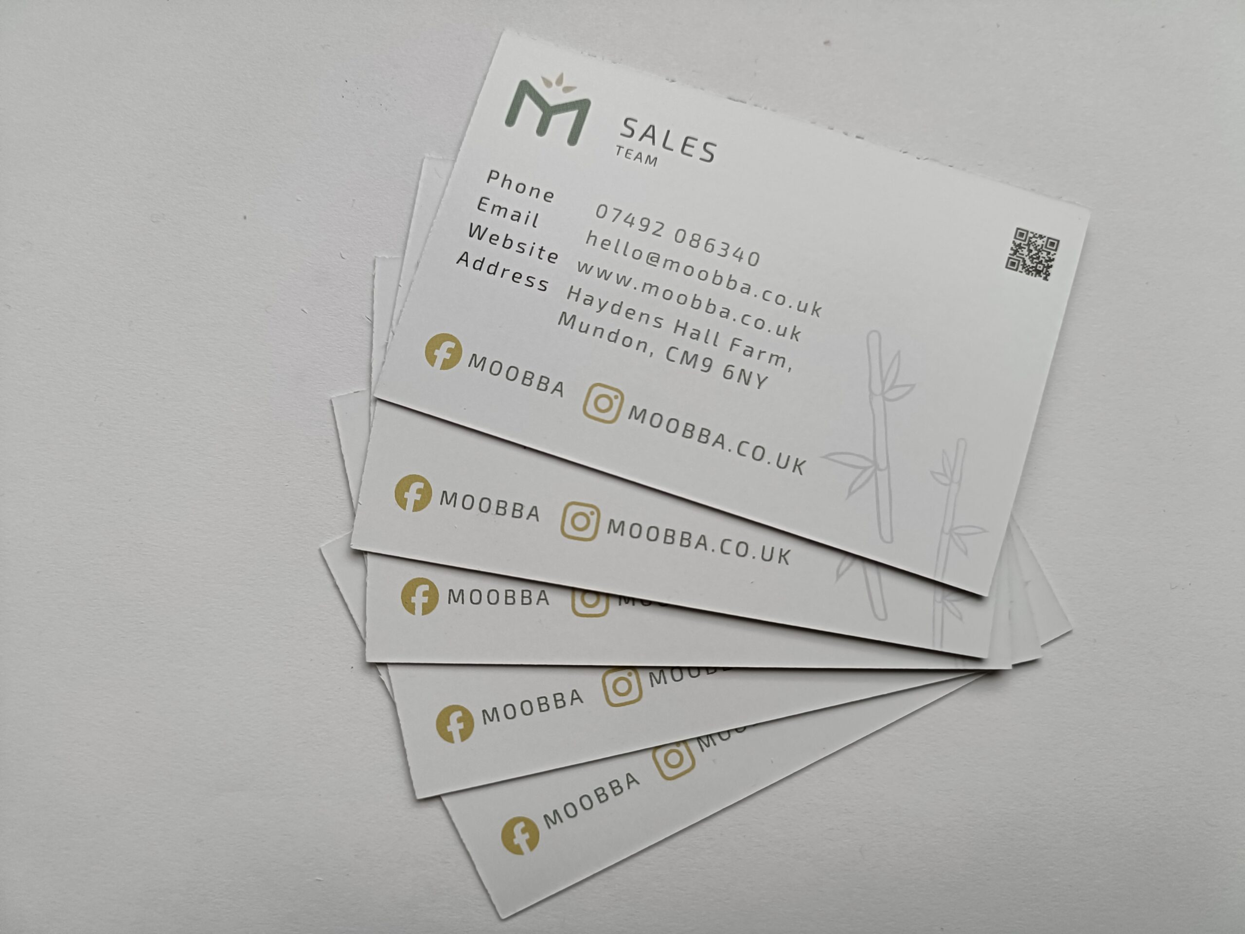 Moobba Business Card Front