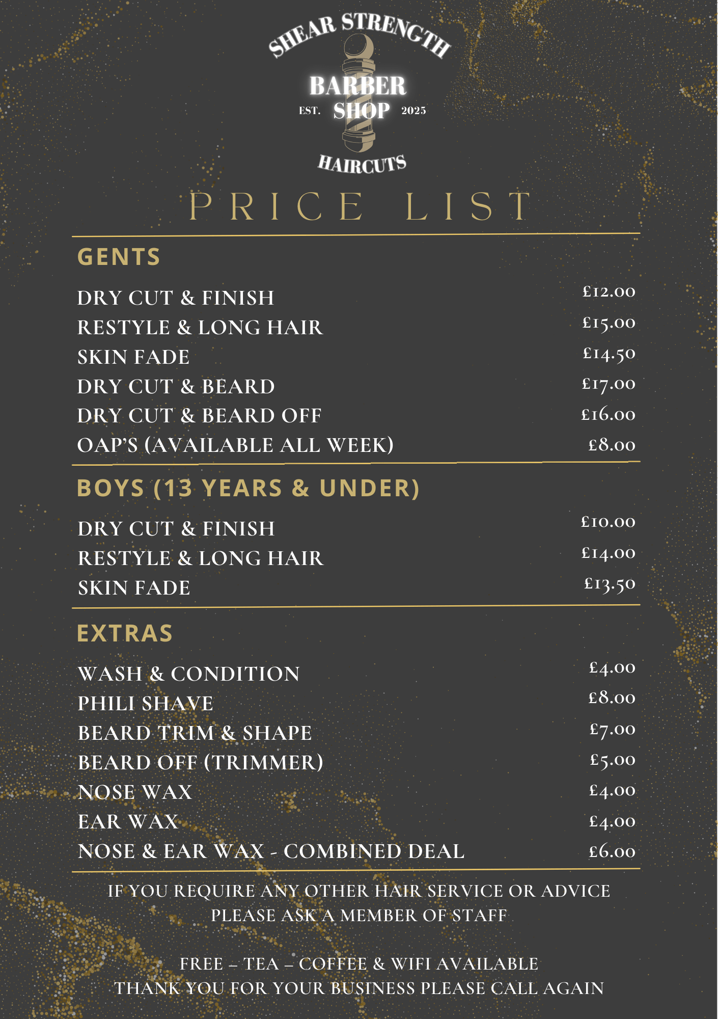 Shear Strength A5 flyer back