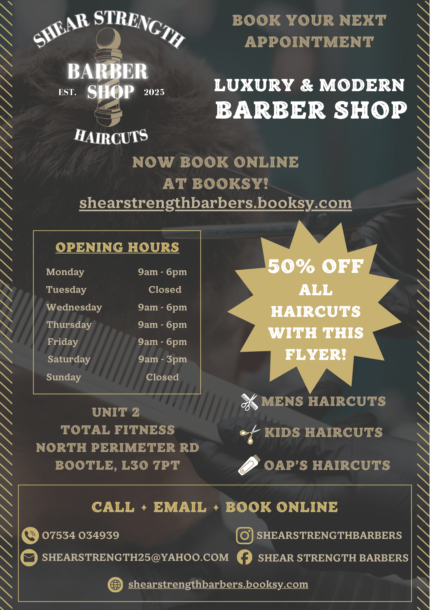 Shear Strength A5 flyer front