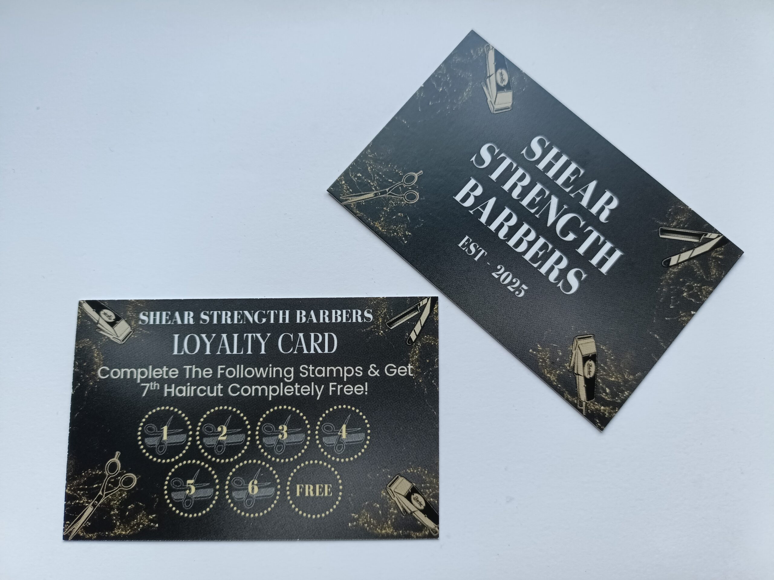 Shear Strength Barbers Loyalty Card Both