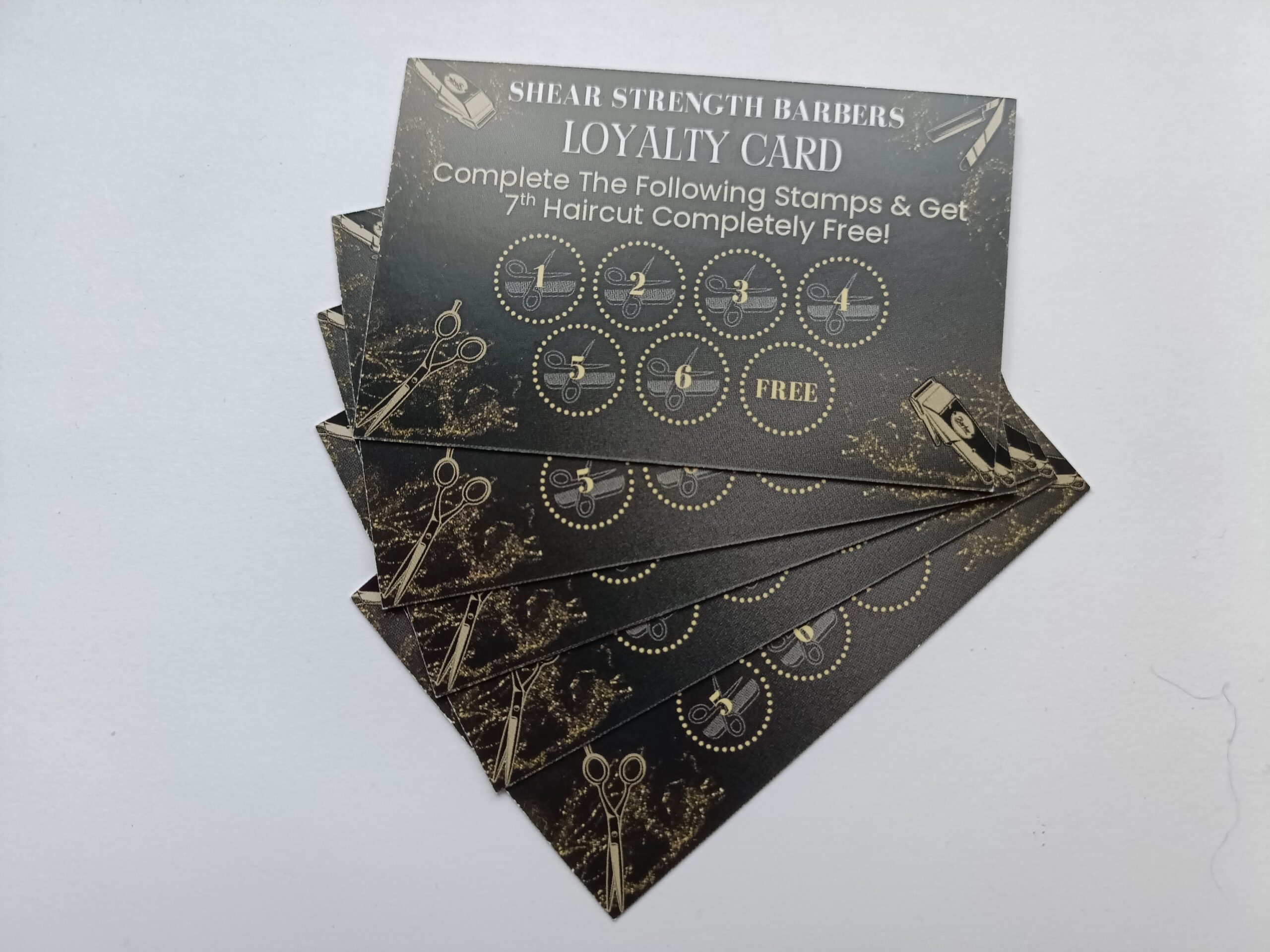Shear Strength Barbers Loyalty Card Front