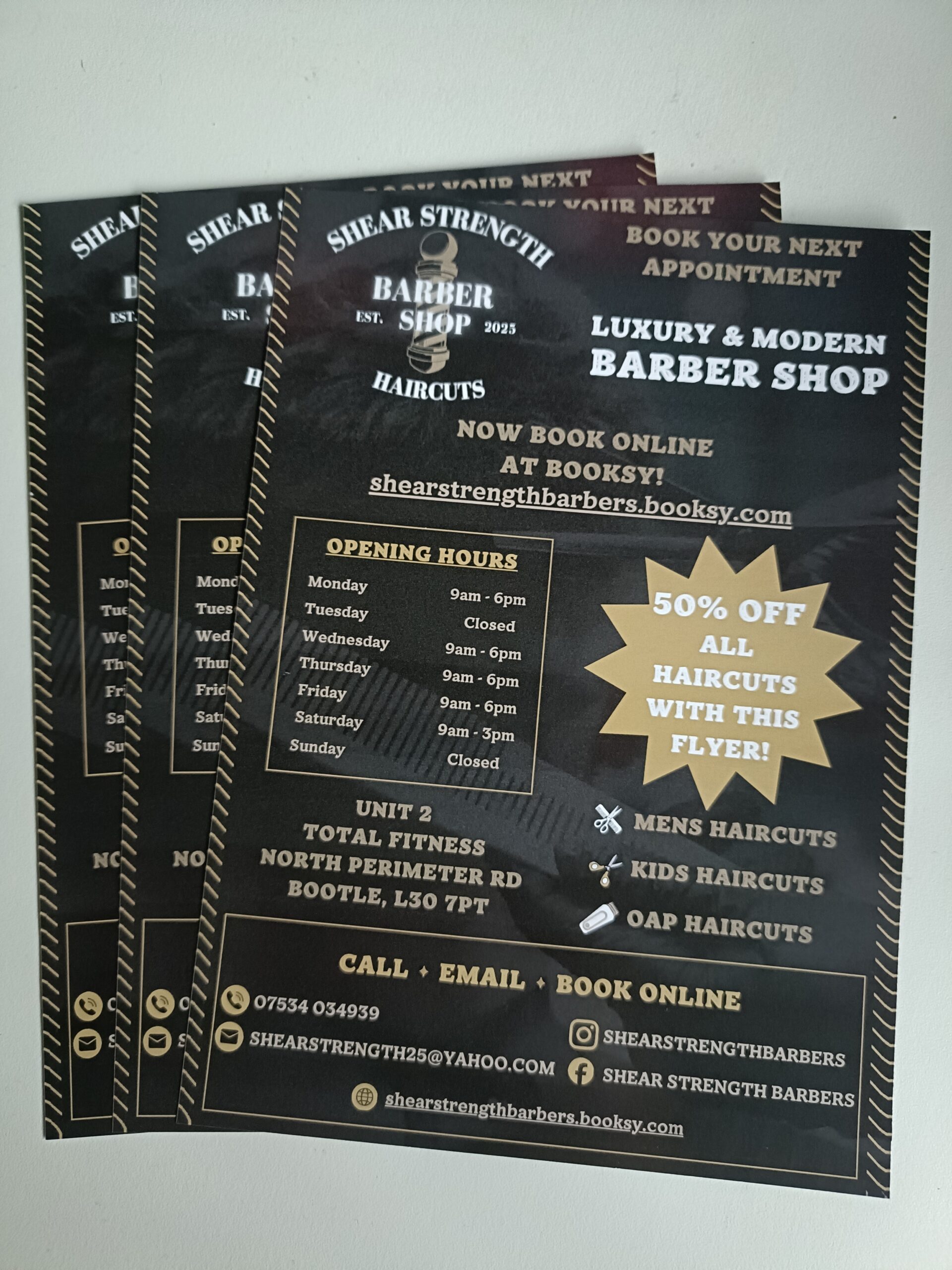 Shop flyer front