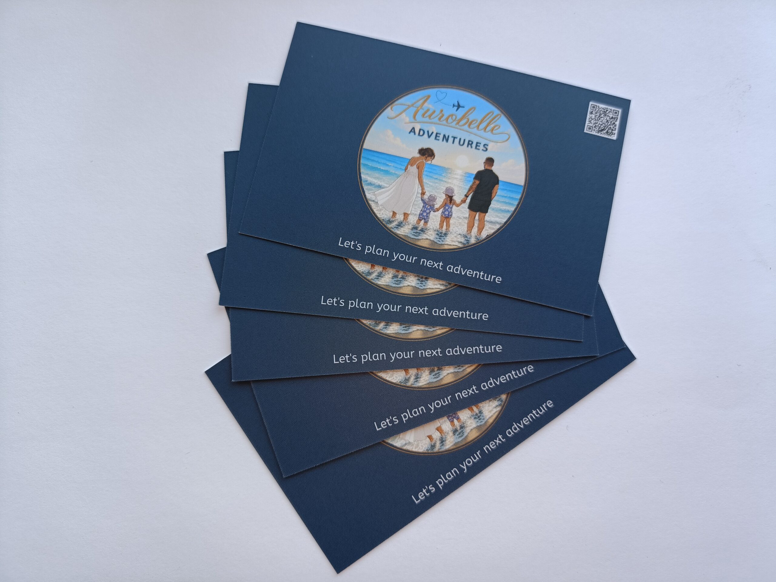 Business Card Design Portfolio | Kap Contracting Aurobelle Business Card Back
