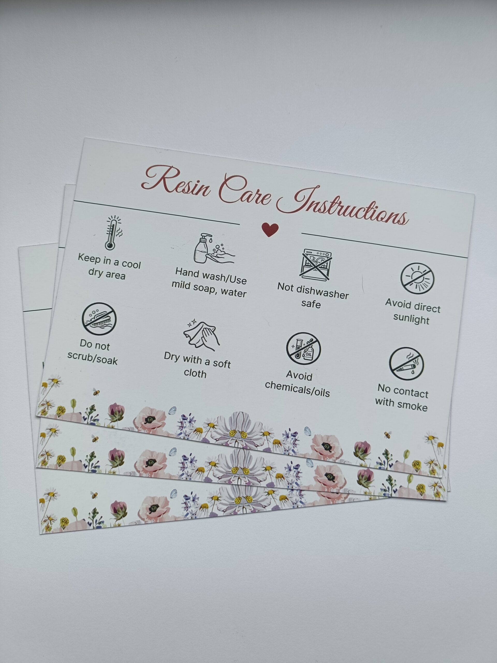 Flyer Design Portfolio | Kap Contracting My Forever Keeps A6 care card Front